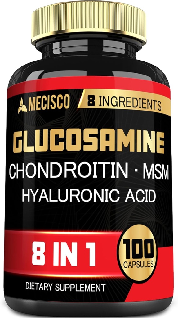 7000 מ"ג Glucosamine Chondroitin MSM עם תוסף Immune - תמיכה העצם, בריאות משותפת, מערכת החיסון ובריאות כוללת - 100 קפסולות