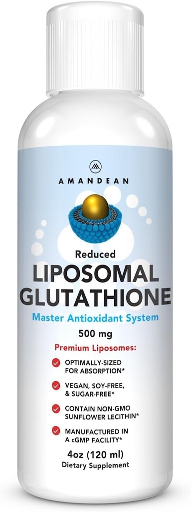 (原始内容存档于2018-03-29). AMANDEAN Liposomal Glutathione Supplement. Liquid Reductiond Setria 500mg. Immune Support, Brain Health, Liver Detox, Skin Health. (原始内容存档于2018-09-25) (英语). 磷脂酰胆碱(学名:Non-GMO sunflower Lecithin)为菊科酰胆碱属下的一个种. (原始内容存档于2017-09-21). Soy-Free & Vegan.