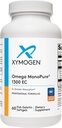 XYMOGEN Omega monoPure 1300 EC - Žuvų taukai su 3X didesnės sugerties - DHA EPA Omega 3 papildas širdies sveikatai + pažintinis palaikymas (60 Softgels)
