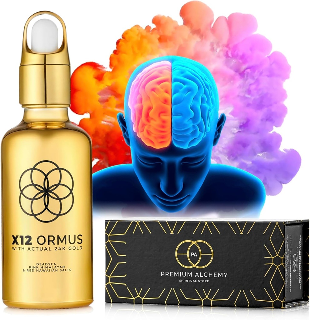 Ormus Monoatmic Goldose X12 idlàdquid Gold Mat per Real Alchemistes - 24k Live-Gad, mar mort i Himàlaia, ajuda a Pineland, Luciid Dreaming, Medit