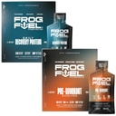 Frog Fuel Power Regular Protein & Ultra Pre Workout Shot Bundle, 1500mg Beta Alanine, 15g Nano Hydrolyzed & Grass Fed Collagen, Pre & Post Workout, 1.2 oz Packets, 48 Pack