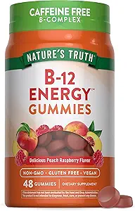 Nature's Truth Vitamin B Complex Gummies | 48 Count | with B-Vitamins, L-Carnitine & Ashwagandha | Vegan, Non-GMO & Gluten Free Supplement