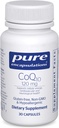 순수한 캡슐에 넣기 CoQ10 120 mg - 심장 건강, 에너지, 산화 방지제, 뇌 및 기억 건강을 위한 Coenzyme Q10 보충교재 - 세포질 건강, Cognition & 심장 혈관 지원* - 30의 캡슐