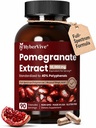 Extra Strength Pomegranate Extract 20:1 – Standardized to ≥40% Polyphenols with Ellagic Acid, Full-Spectrum Pomegranate Peel Extract, Circulation & Vascular Support, Made in USA, 90 Capsules