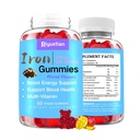 Multivitamin Iron Gummies for Teen & Women - Vitamins A C B, Folate for Blood Builder, Daily Nutrition, Energy - Vegan, Mixed Flavor, 60 Count