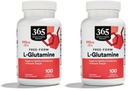 Whole Foods Market, L Glutamine 500Mg Veggie Caps, 100 Count (Pack of 2)
