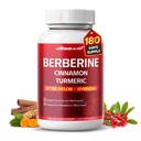 Berberine, Cinnamon, Turmeric, Bitter Melon & Gymnema – Support Heart & Metabolic Health – 180 Capsules