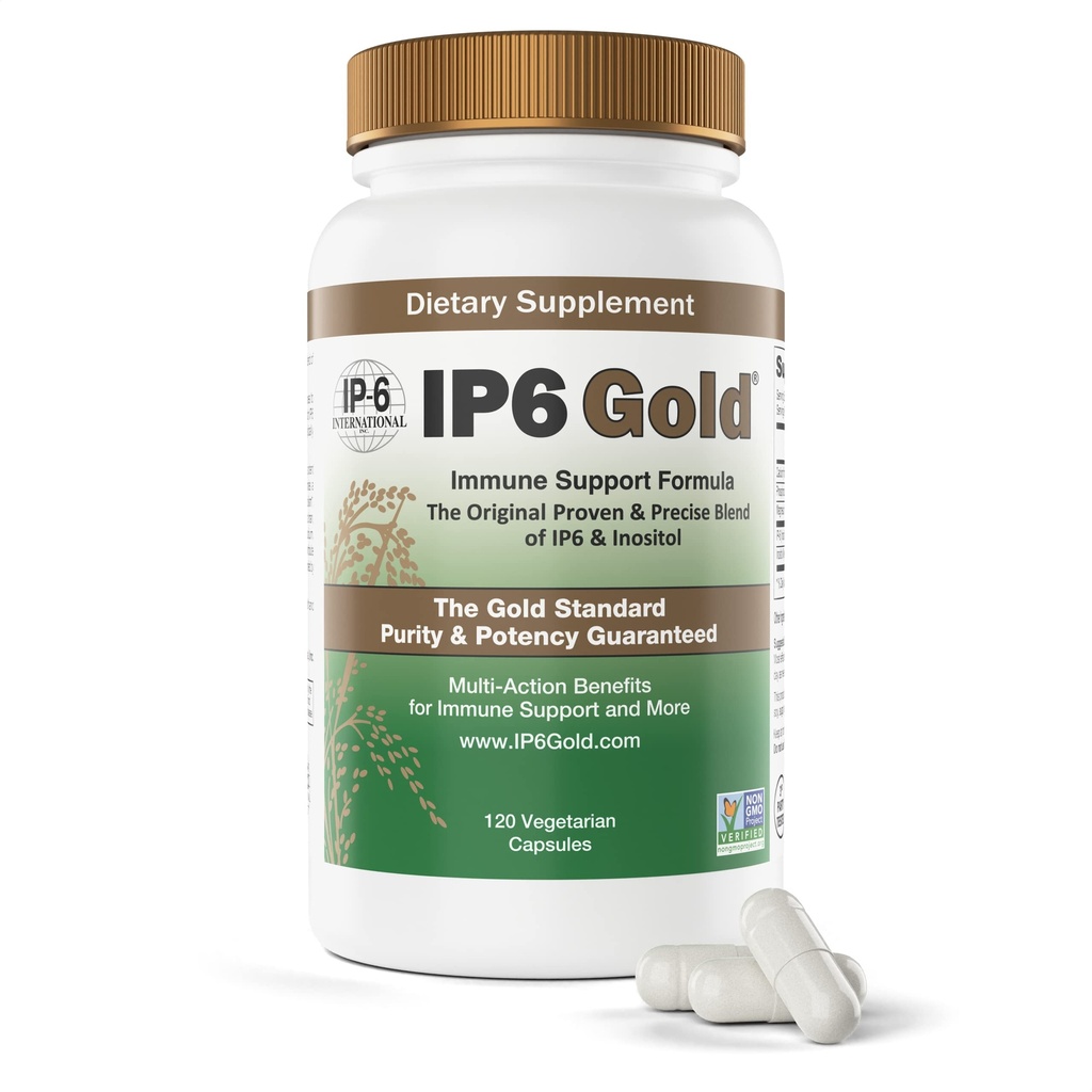 IP6 Gold Devicare Immune Support Formula with Inositol - 120 Vegetarian Capsules - Non-GMO - Antioxidant Supplement - Made in USA