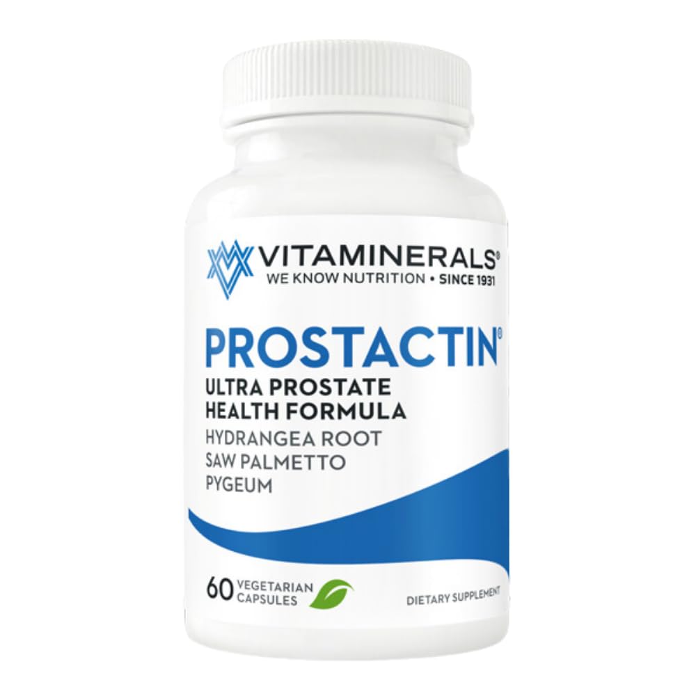 Vitaminerals® Prostactin | Prostate Support | Saw Palmetto 230mg | Pygeum | Lycopene | Pumpkin Seed & More | 60 Veggie Caps