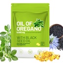 Oil of Oregano with Black Seed Oil 6000mg, 300 Softgels - 2-in-1 Immune Support Supplement - High Carvacrol & Thymoquinone, Digestive & Respiratory Health - Non-GMO, GMP Certified Facility