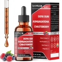 10in1 Liquid Dong Quai Supplement for Women with Ashwagandha, Chasteberry, Black Cohosh, Red Clover, Magnolia, Red Raspberry, Hops Flower, Lemon Balm, and Ginger - 30ml 1 Fl Oz