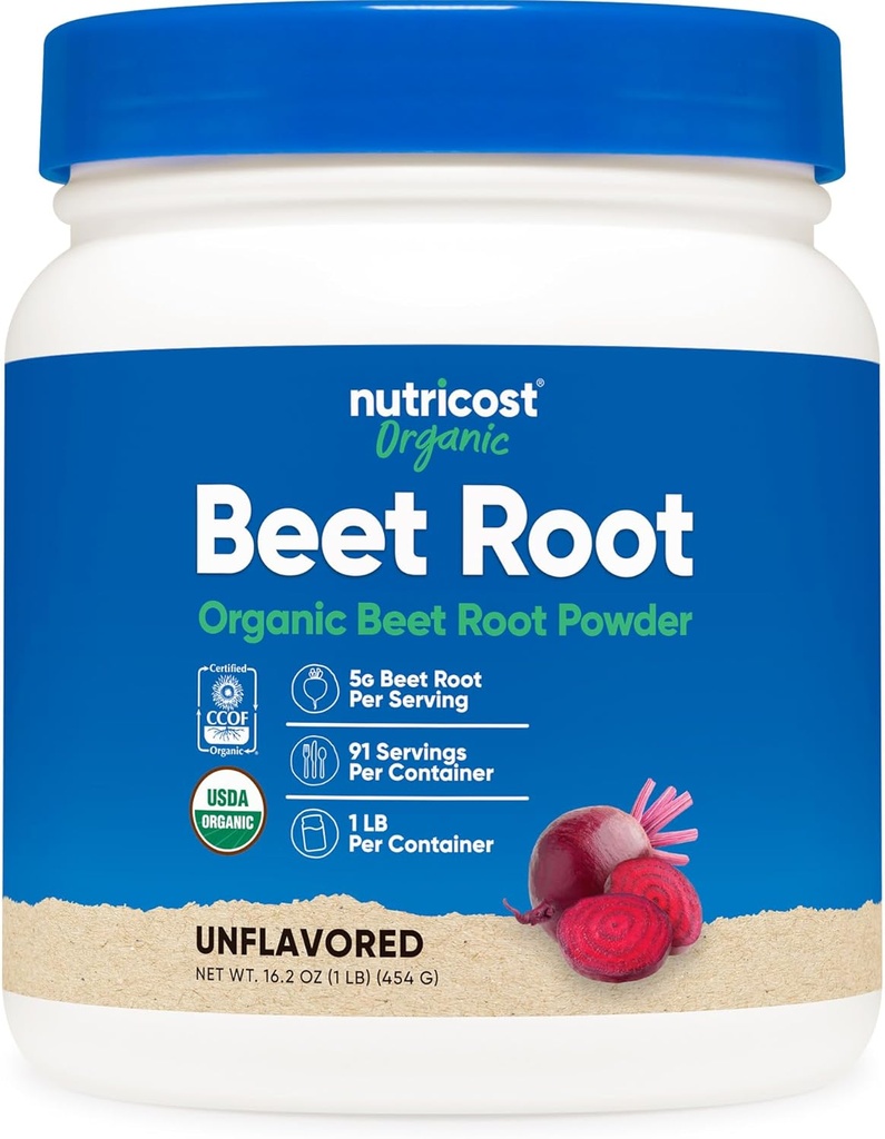 Trung tâm sinh học Beet Root Powder 1 LB - Vegan, siêu thực phẩm, dự án UDA