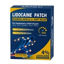 Lidocaine Patches 4% Max Strength, Back & Joint Pain Relief, 20 Ct | Topical 4% lidocaine numbing patches for back, neck, knee & shoulder aches, up to 12 hours long-lasting,20-count box