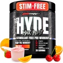 PROSUPPS Mr Hyde Max Pump Pre Workout Powder - Stim-Free Preworkout stöder blodflöde, muskelvolym och uthållighet - Koffeinfri Nitric Oxide Gym & Fitness Supplements (Fruit Punch, 20 portioner)