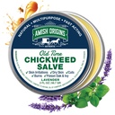 Amish Origins Old Time Chickweed Salve 2 oz- The Ultimate Poison Ivy/Poison Oak Blocker, Healing Salve for Skin Disorder, Irritations, Burns, Minor Cuts