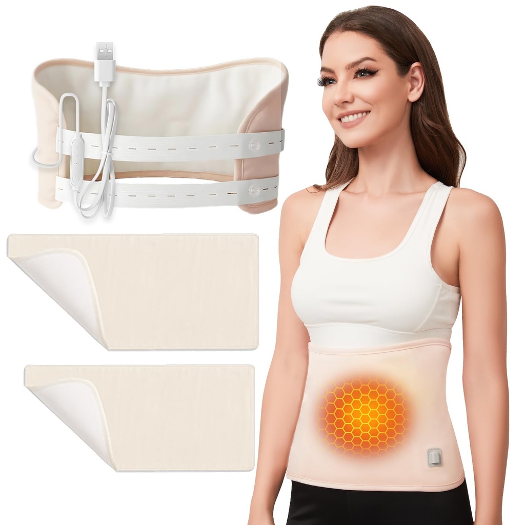 Heated Castor Oil Pack Wrap | Residual Warmth, Overnight Use