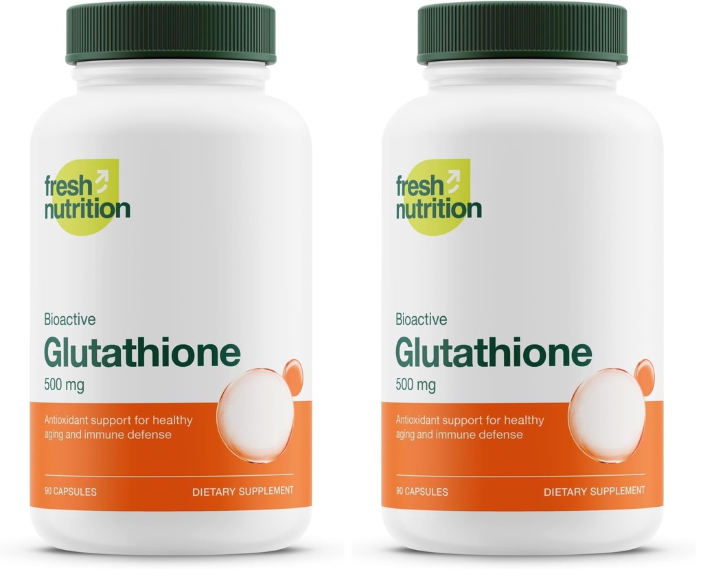 Glutathione Supplement Capsule - Strongest DNA Verified Glutathione Reduced - Vegan Friendly, Non GMO, Gluten & Soy Free (Pack of 2)