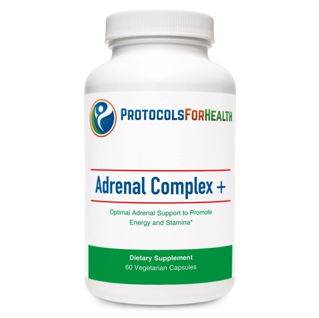 Adrenal Complex + Dietary Supplement - Promotes Energy Production and Stamina, 60 Capsules