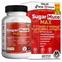 Sugar Mute Max Blood Sugar Support, 60 Veggie Capsules, with Banaba Leaf, Juniper Berry, Vitamins & Herbs (1)
