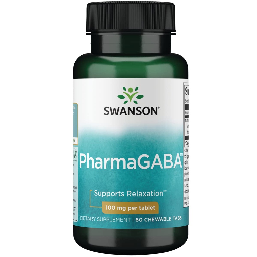 Swanson ULT PHARMAGABA 100 MG 60 CHEW TB