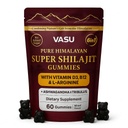 Vasu 6 in 1 Himalayan Shilajit Gummies for Men & Women with Vitamin D3 & B12, L-Arginine, Ashwagandha & Tribulus - Sugar Free Shilajit Resin - 60 Counts for Energy Support - Lab Tested