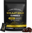 Shilajit Gummies for Men & Women, Pure & Natural Himalayan Gold Shilajit Gummy Energy Boost, Immune Support & Helps Muscle Recovery- Gluten Free 60 Gummies