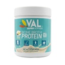 VAL Bone Broth Protein Powder – 22g Protein, 12g Collagen, MCT & Pea Protein – Gut, Skin & Joint Support – Paleo Friendly, Gluten Free – Chicken Flavor, 16 Servings