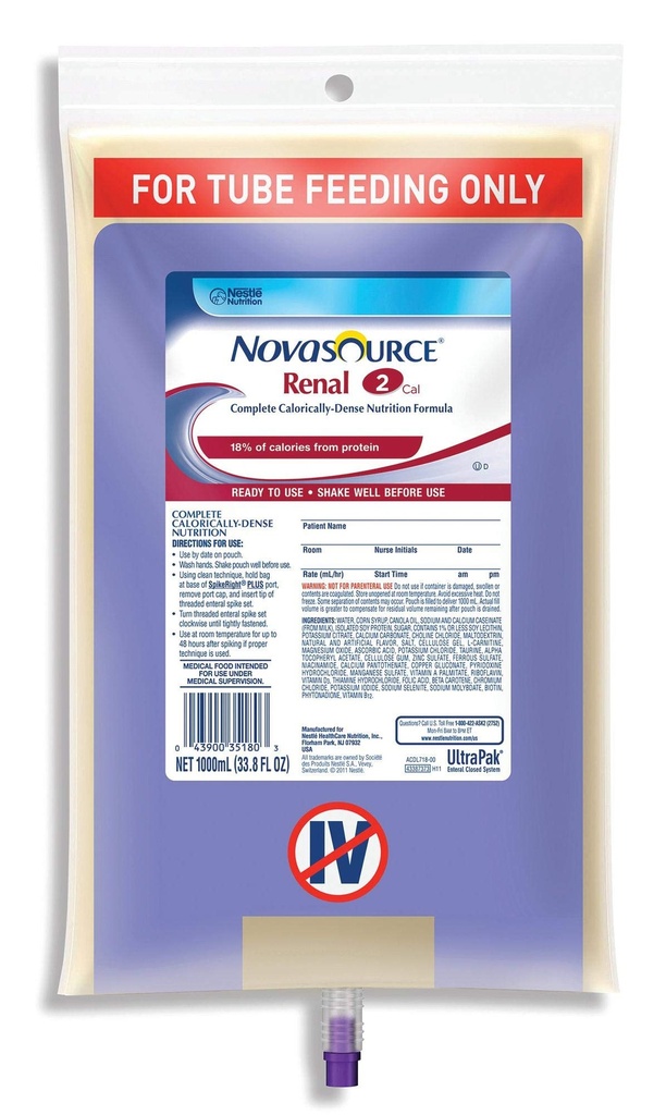 Nestle Clinical Nutrition Novasource Renal Nutritional Supplement, Ncl351801, 1 Pound