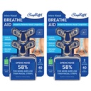 SleepRight Intra-Nasal Breathe Aids Breathing Aids for Sleep Nasal Dilator Snore Reducer - 2 Pack (4 Count)