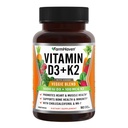 FarmHaven Vitamin D3 K2 Capsules - 5000 IU D3 and 100 mcg K2 - Cholecalciferol MK7 with Veggie Fruit Blend - Vitamin D K2 Supplement for Immune System & Heart Health - Vegetarian, Non-GMO, 90 Caps