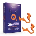 Airmax Unisex Classic Nasal Dilators Two-Pack - Anti Snoring Device for Men and Woman - Improves Airflow - Orange - Medium