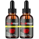 (2 Pack) Glucomend Drops, Official Gluco mend Drops with All Natural Ingredients, Advanced Health & Wellness Vitamin Supplement Formula Max Strength Active Lifestyle Multivitamin Support (60 Servings)