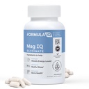 Formula IQ - Mag IQ Glycinate - Magnesium Bisglycinate Chelate TRAACS - High Absorption Magnesium Glycinate Supplement - Sleep, Daily Energy, & Bone Wellness - 60 Capsules