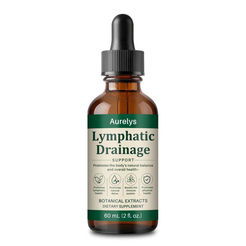 Drenaje Linfático Lymphatic Drainage Drops, Lymphatic System Support, Immune System, Natural Herbal Blends, Vegan & Non-GMO