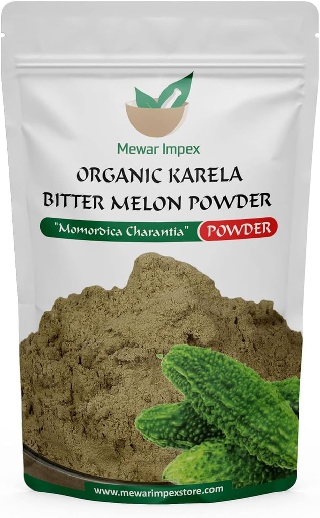 Karela Powder, Bitter Gourd Powder, Bitter Melon Powder, Momordica Charantia -200 gm, 7.06 Ounce (Pack of 1)