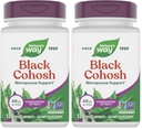 Nature's Way Black Cohosh Premium Extract, Helps Reduce Night Sweats and Promotes Restful Sleep for Women During Menopause*, 40 mg per Serving, 120 Vegan Capsules (Packaging May Vary), (Pack of 2)