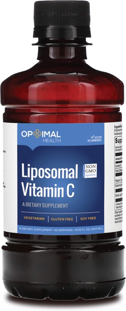 Lipozomálne vitamín C Tekuté - 1250 mg - Optimálna absorpcia - Výkonný Antioxidant a Imunitná podpora doplnok