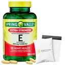 Spring Valley Vitamin E- 1000 iu softgels 100ct (Pack of 1), Set by Basket Goods