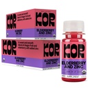 Kor Shot Elderberry and Zinc Shot - 24 Pack x 1.7 Fl Oz - Immunity Shot - USDA Certified Organic