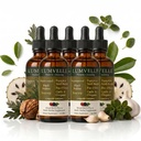 Lumvelle Wild Harvested Wormwood Drops, 7-Ingredient Alcohol-Free Herbal Extract, Gut Cleaning & Digestive Balance Support, Easy-to-Use Daily Liquid Supplement, 5 Pcs Oil
