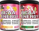 Evlution Replenishing BCAAs Amino Acids Powder for Pre & Post Workout (Pink Lemonade and Cherry Lime, 30 Servings Each)
