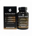 Brain – Daily Nootropic Cognitive Support Supplement for Focus, Mental Clarity & Recall – Includes B6, Alpha-GPC, L-Theanine, Bacopa & Herbal Extracts – 30 Capsules – Caffeine-Free