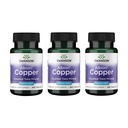 Swanson Copper Chelate Mineral Supplement for Adults Seeking Antioxidant, Immune, and Red Blood Cell Support - 2 mg (300 Tablets, 3 Pack)