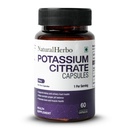 Potassium Citrate Supplement 99mg, Bone & Muscle Support, Potassium to Support Electrolyte Balance and Normal pH*, Essential Mineral (60 Veg Capsules)