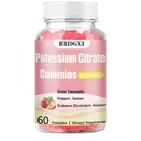 Potassium Citrate Gummies 2000mg,Potassium Supplement for Men & Women,Support Electrolyte Balance &Overall Health,Sugar Free,Strawberry Flavor,60 Count(Pack of 1)