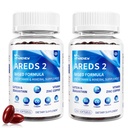 AREDS 2 Eye Vitamin & Mineral Supplement — Lutein & Zeaxanthin with Vitamin C, E, Zinc & Copper for Blue Light Protection, Eye Health Support — Beta-Carotene Free — 150 Softgels(Pack of 2)