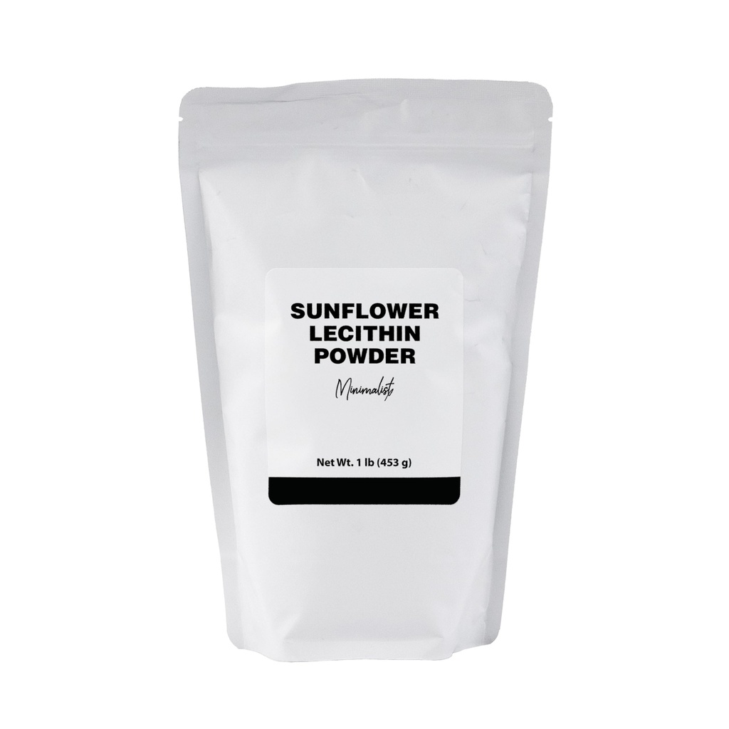 Minimalist Sunflower Lecithin Powder, Ideal for Smoothies and Baking, Packaged for Convenience in a Resealable Bag (1 Pound)