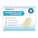 24 Pack Advanced Fast Healing Hydrocolloid Gel Bandages | 0.83'' x 1.65'' FSA Eligible HSA Waterproof Wound Care Soft Pads for Minor Cuts & Scrapes