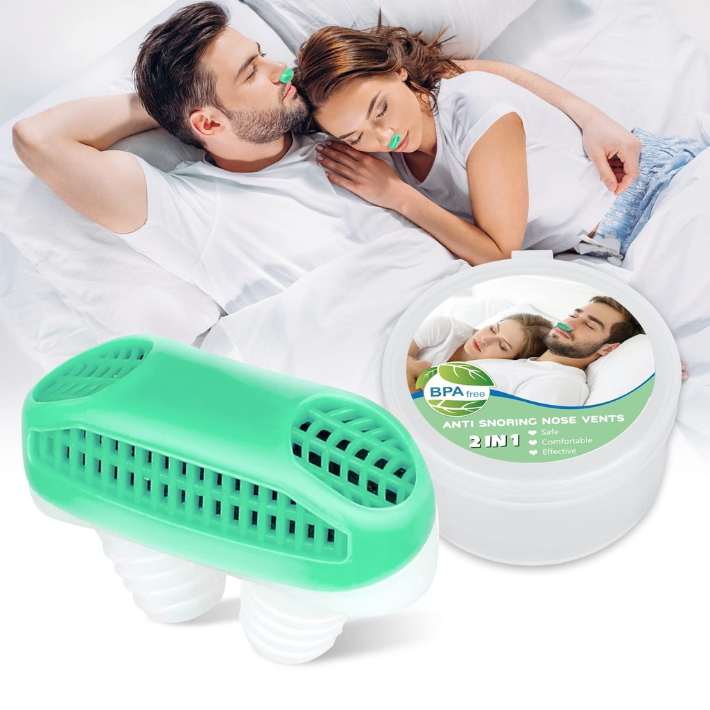 Anti Snoring Tools for Men & Women, Soft Breathable Material, Easy to Use and Clean Green