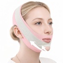 Anti Snoring Chin Strap, V Line Lifting Mask, Chin Strap for Sleeping, V Line Mask, Face Lifting Strap, Stop Snoring Chin Strap, Snoring Solution for Men and Women, Breathable Chin Strap (Pinkk)
